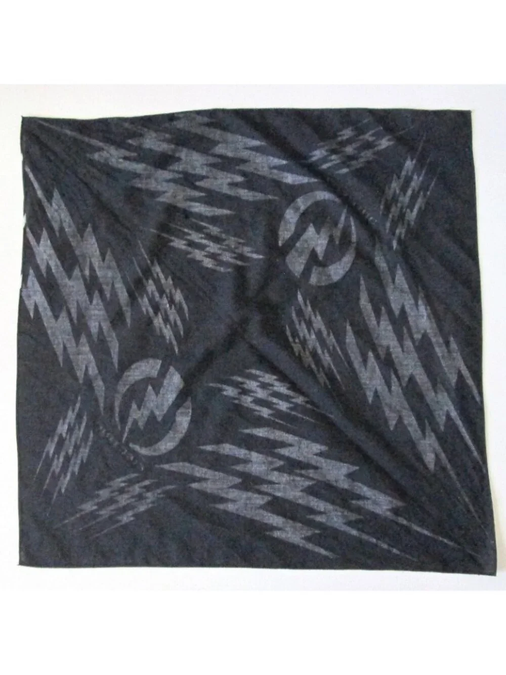Electric Skate Surf Snow Lightning Bolt Logo Black Bandana 22